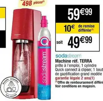 Cora x Carrefour Machine Réf. Terra Sodastream offre