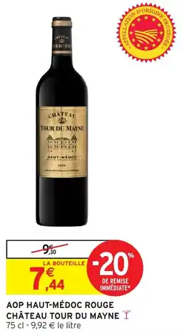 Intermarché Aop haut-médoc rouge château tour du mayne offre