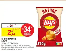 Intermarché Chips nature Lay's offre