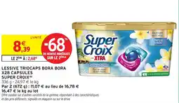 Intermarché Lessive triocaps bora bora x28 capsules super croix offre