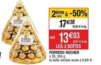 Cora x Carrefour Ferrero Rocher offre