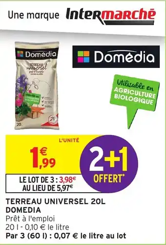 Intermarché Terreau universel Domédia offre