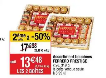 Cora x Carrefour Assortiment Bouchées Ferrero Prestige offre