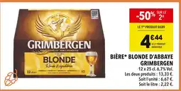 Supeco GRIMBERGEN Bière blonde d'abbaye offre