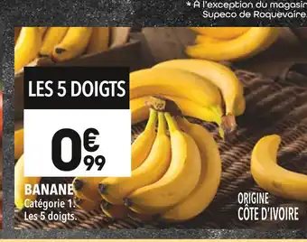 Supeco Banane offre