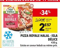 Supeco ISLA DÉLICE Pizza royale halal offre