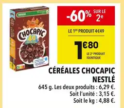 Supeco CHOCAPIC Céréales offre