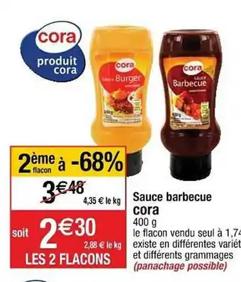 Cora x Carrefour Sauce Barbecue Cora offre