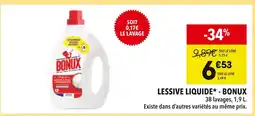 Supeco BONUX Lessive liquide offre