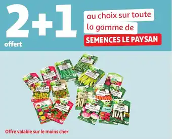 Auchan Au choix sur toute la gamme de semences le paysan offre