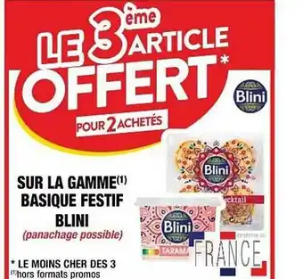 Cora x Carrefour La Gamme Basique Festif Blini offre