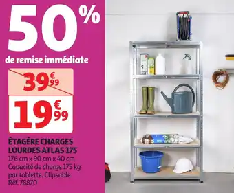 Auchan Étagère charges lourdes atlas 175 offre