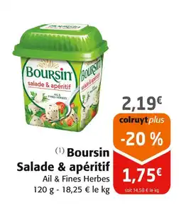 Colruyt Boursin Salade & apéritif offre