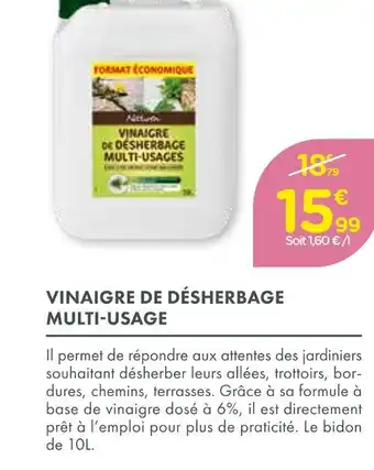 Point Vert Natureva Vinaigre de désherbage multi-usages offre