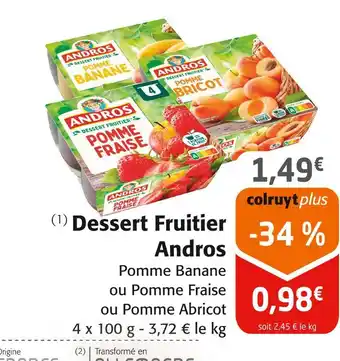 Colruyt Andros Dessert fruitier offre