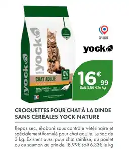 Point Vert yock nature Croquettes pour chat à la dinde sans céréales offre