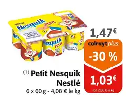 Colruyt Nestlé Petit Nesquik offre