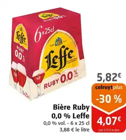 Colruyt Leffe Bière Ruby 0,0 % offre