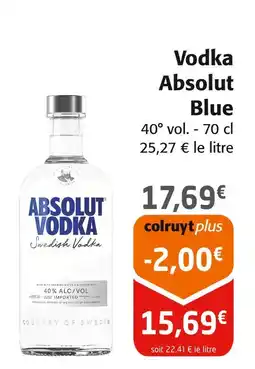 Colruyt Vodka absolut blue offre