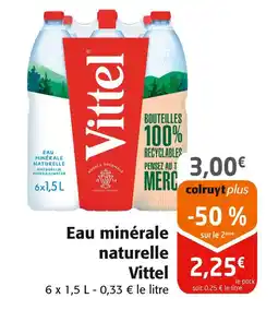 Colruyt Vittel Eau minérale naturelle offre