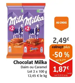 Colruyt MILKA Chocolat offre