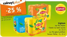 Colruyt LIPTON -25%sur présentation de votre carte Colruyt Plus sur les produits de cet encart sur Lipton offre