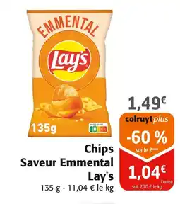 Colruyt LAYS Chips saveur emmental offre