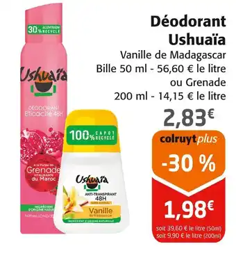 Colruyt USHUAÏA Déodorant offre