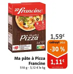 Colruyt FRANCINE Ma pâte à Pizza offre