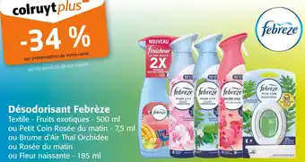 Colruyt Febreze Désodorisant offre