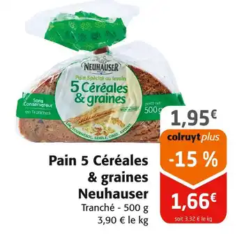 Colruyt Neuhauser Pain 5 Céréales & graines offre