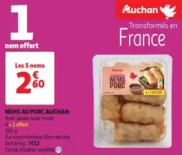 Auchan Nems au porc auchan offre