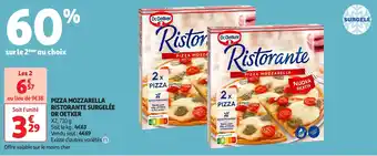 Auchan Pizza mozzarella ristorante surgelée dr oetker offre