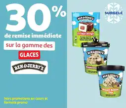 Auchan Sur la gamme des glaces ben&jerry's offre