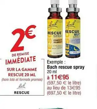 Cora x Carrefour Bach Rescue Spray offre