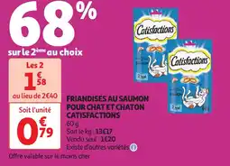 Auchan Friandises au saumon pour chat et chaton catisfactions offre