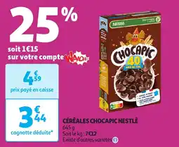 Auchan Céréales chocapic nestle offre