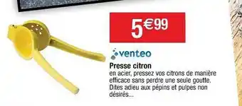 Cora x Carrefour Presse Citron Venteo offre