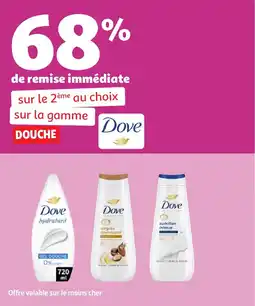 Auchan Sur la gamme douche dove offre