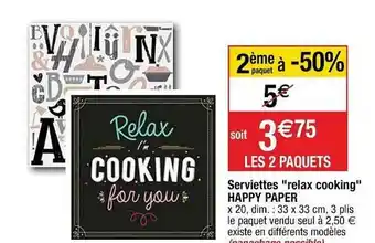 Cora x Carrefour Serviettes offre