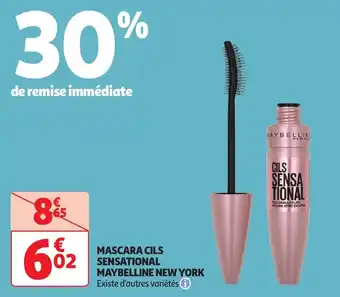 Auchan Mascara cils maybelline new york offre