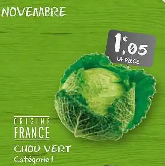 G20 Chou Vert offre