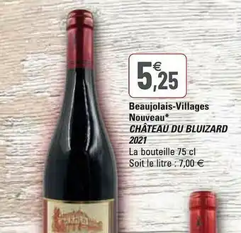 Beaujolais-villages Nouveau ChĂąteau Du Bluizard 2021