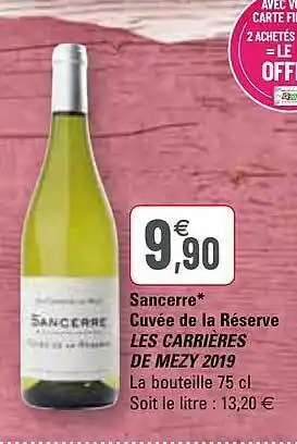 Sancerre Cuvée De Réserve Les Carrières De Mezy 2019