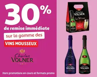 Auchan Sur la gamme des vins mousseux charles volner offre