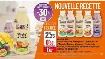 G20 Vache à Boire Vanille Infusé De Madagascar - Pointe De Lait D'amande, Fraises, Mangues - Fruits De La Passion, Vanille - Erab offre