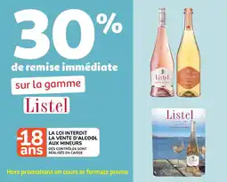 Auchan Sur la gamme listel offre