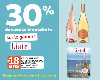 Auchan Sur la gamme listel offre