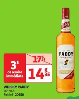 Auchan Whisky paddy offre