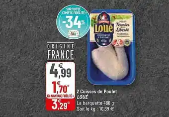 G20 2 Cuisses De Poulet Loué offre
